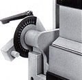 A graduated folding angle gauge allows precise adjustment of any folding angle between 0 and 180 degrees