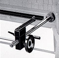 Fittings for mounting a rack-and-pinion back gauges with measuring area of 2 to 19-1/2 inches.